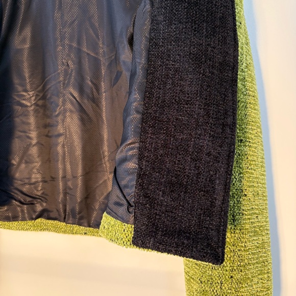 Dahlia Popovits Green Professional Artsy Tailored Blazer Jacket Women Size XL - Picture 15 of 16